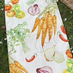 vegetable tea towel